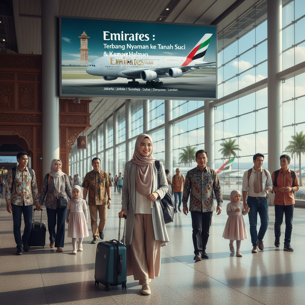Emirates (EK) — Rute ex Indonesia, Bagasi Umrah, Layanan | 2026