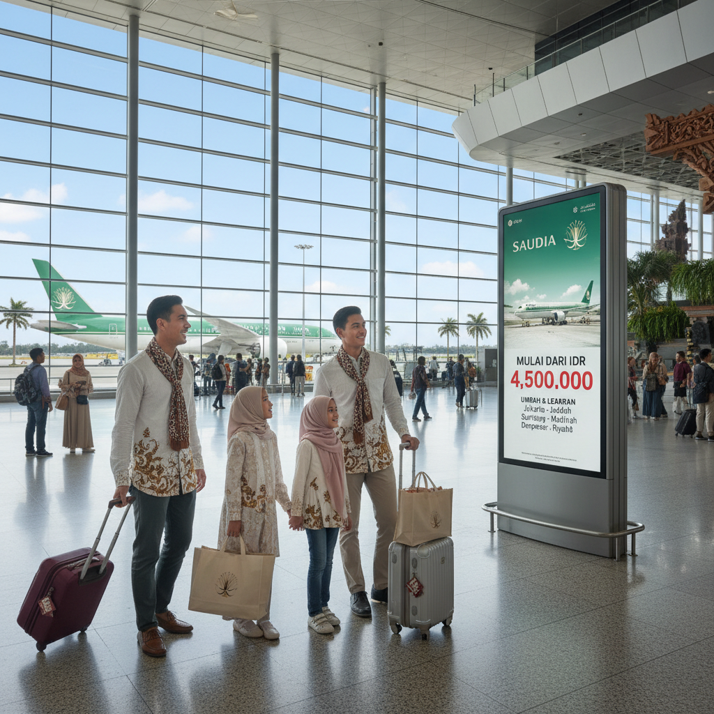 Saudia (SV) — Rute ex Indonesia, Bagasi Umrah, Layanan | 2026