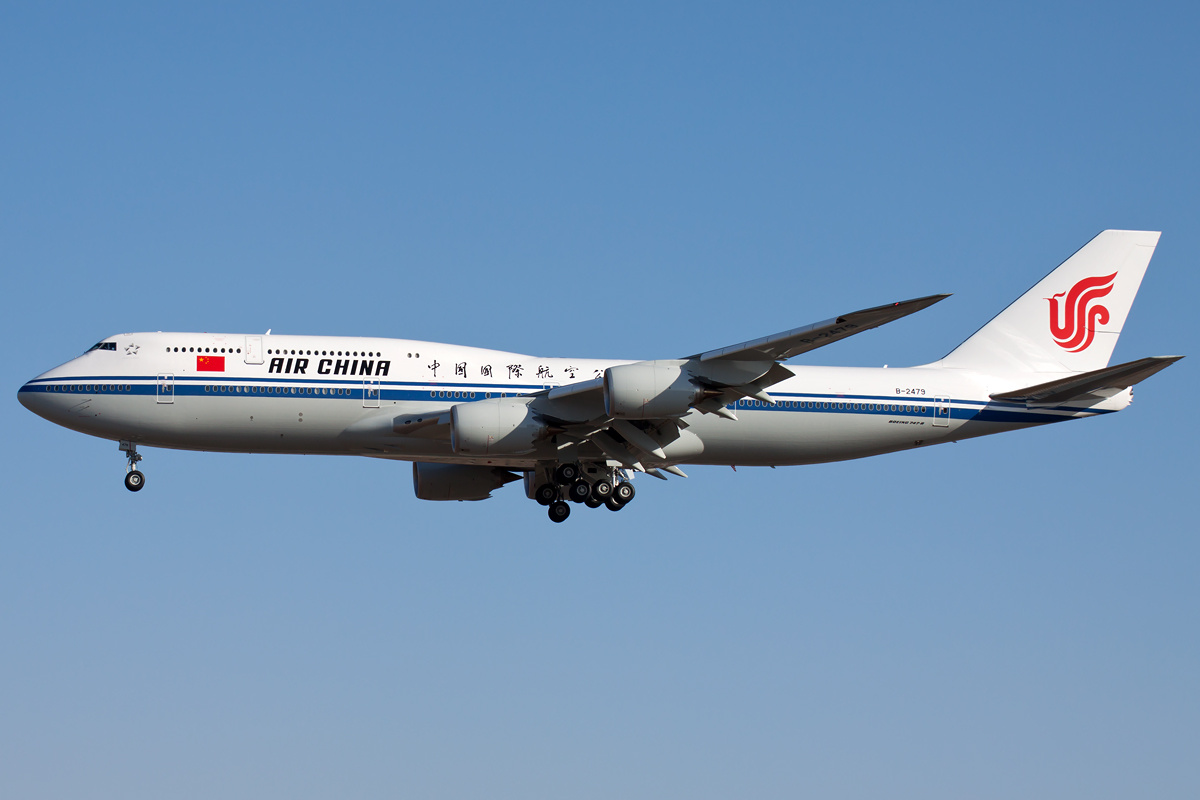 Air China aircraft (CA) — maskapai rute internasional, photo via Wikimedia Commons (Wikipedia summary)