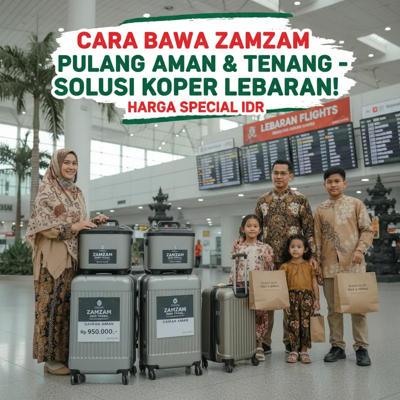 Bawa Zamzam pulang umroh 2026: 7 langkah anti-pecah