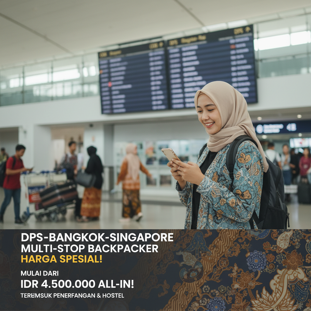 DPS to Bangkok & Singapore: Backpacker Cheap-Fare Hack (AirAsia Bundle, Multi-Stop, Real Skyscanner Charts)