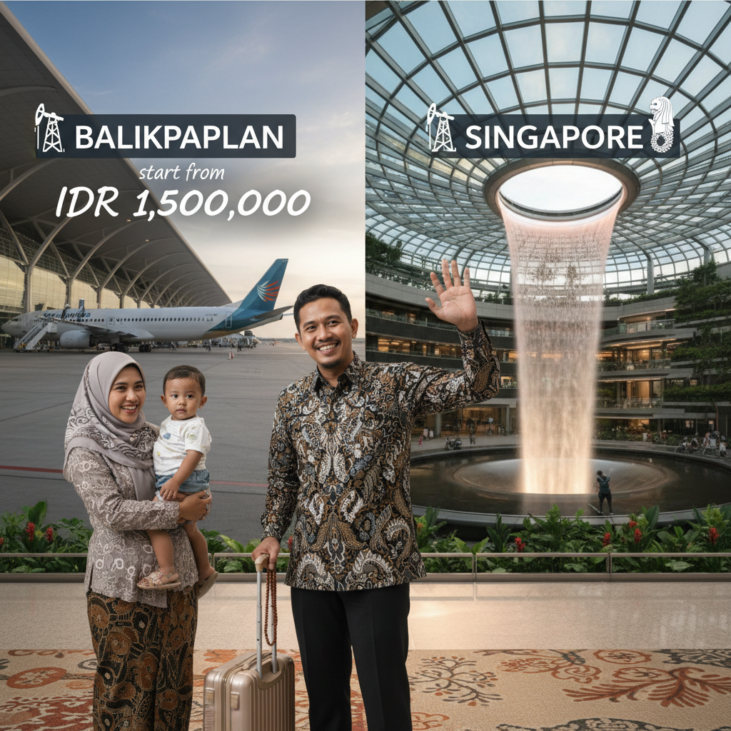 Tiket Pesawat Balikpapan ke Singapore — Jadwal, Maskapai, Harga IDR | 2026