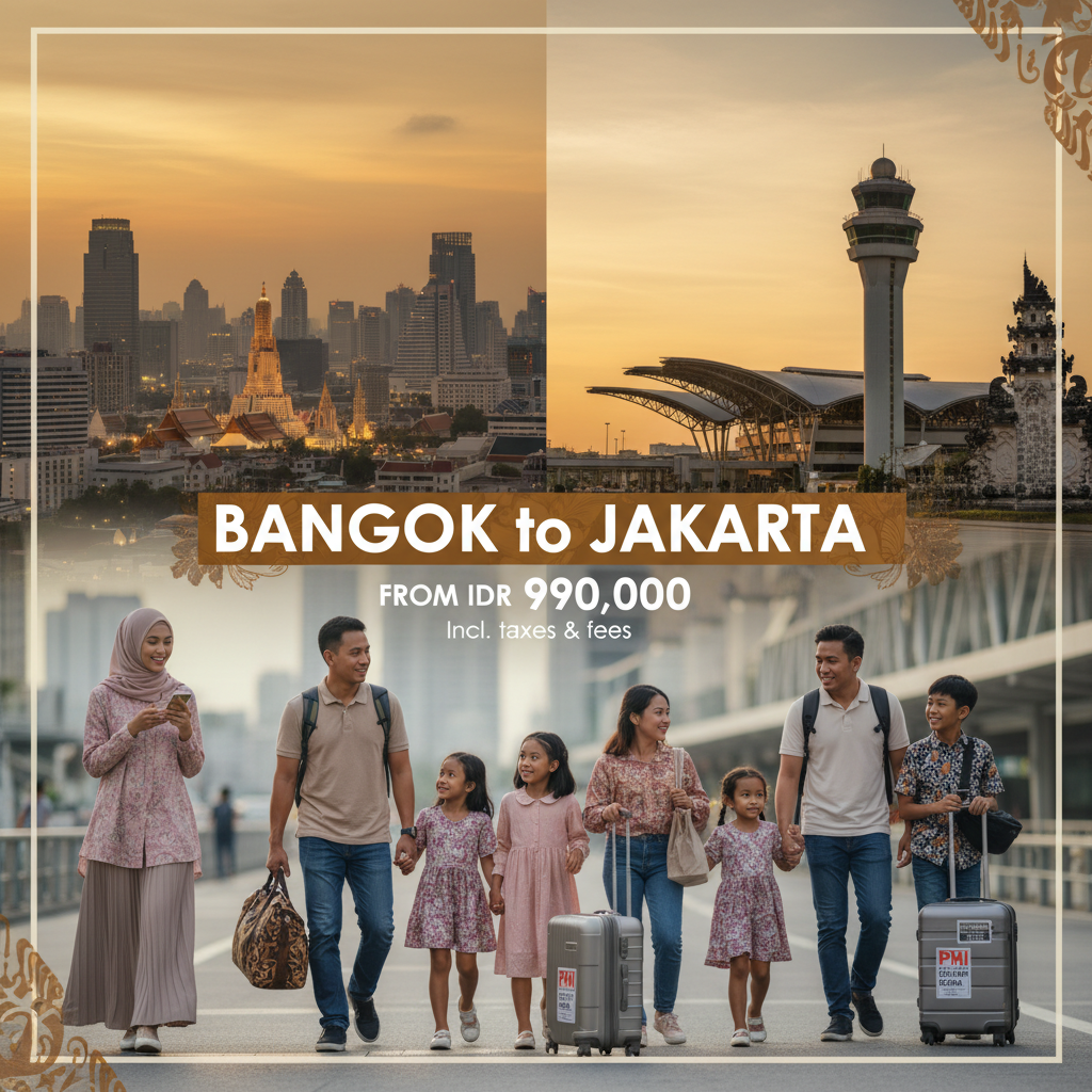 Tiket Pesawat Bangkok ke Jakarta — Jadwal, Maskapai, Harga IDR | 2026