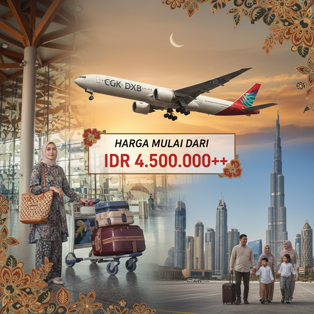 Tiket Pesawat Jakarta (CGK) ke Dubai (DXB) — Jadwal, Harga IDR, Maskapai PMI | 2026