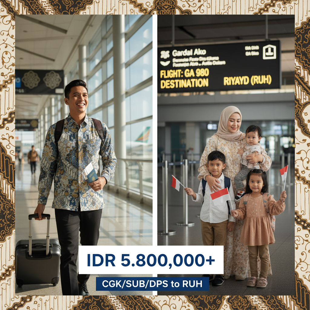 Flight CGK to Riyadh