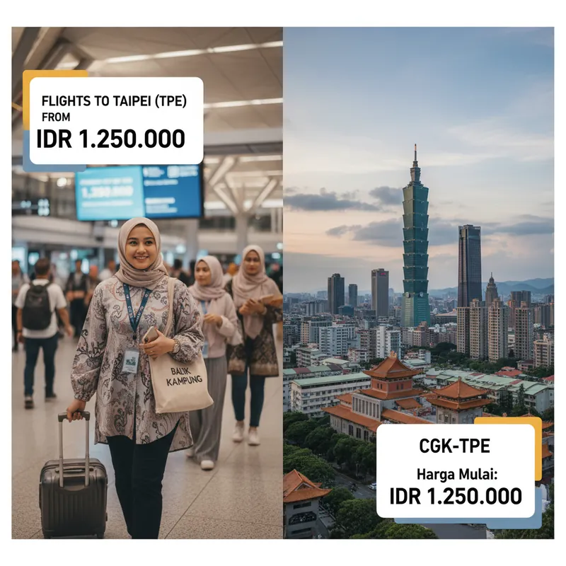 Penerbangan CGK ke Taipei