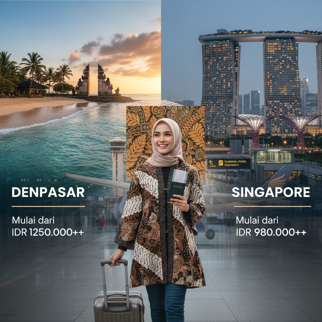 Tiket Pesawat Denpasar ke Singapore — Jadwal, Maskapai, Harga IDR | 2026