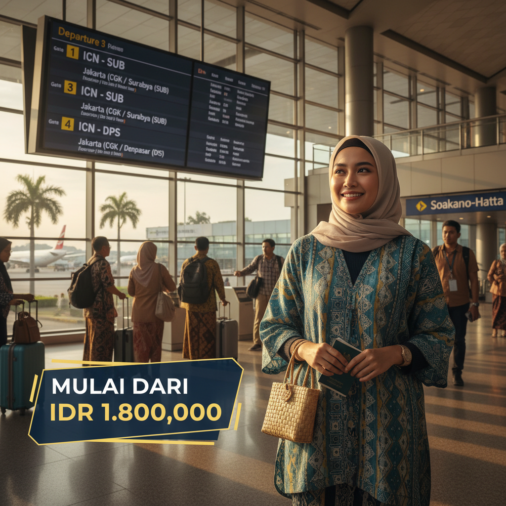 Tiket Pesawat Seoul (ICN) ke Surabaya (SUB) — Jadwal, Harga IDR, Maskapai PMI | 2026