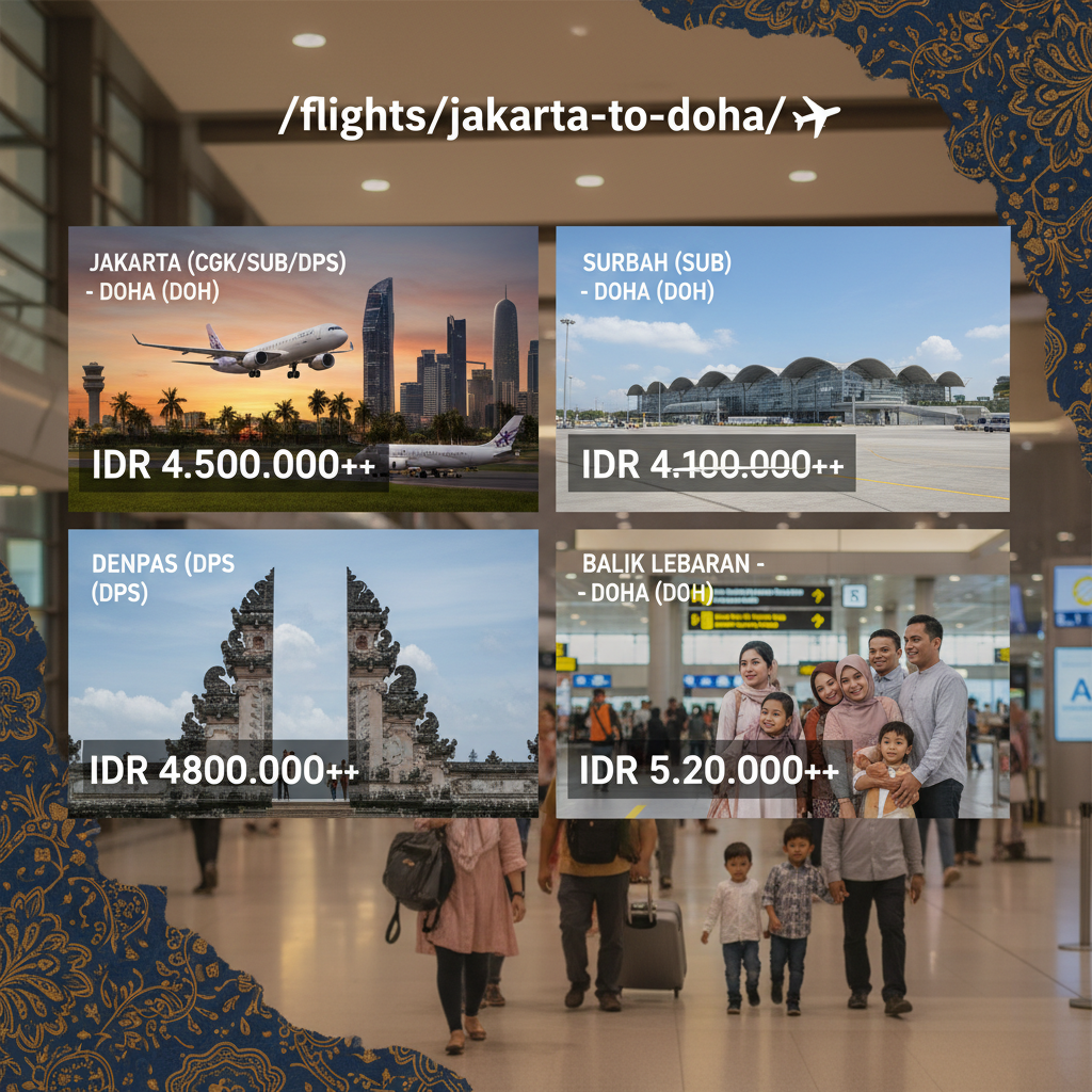 Flight CGK to Doha
