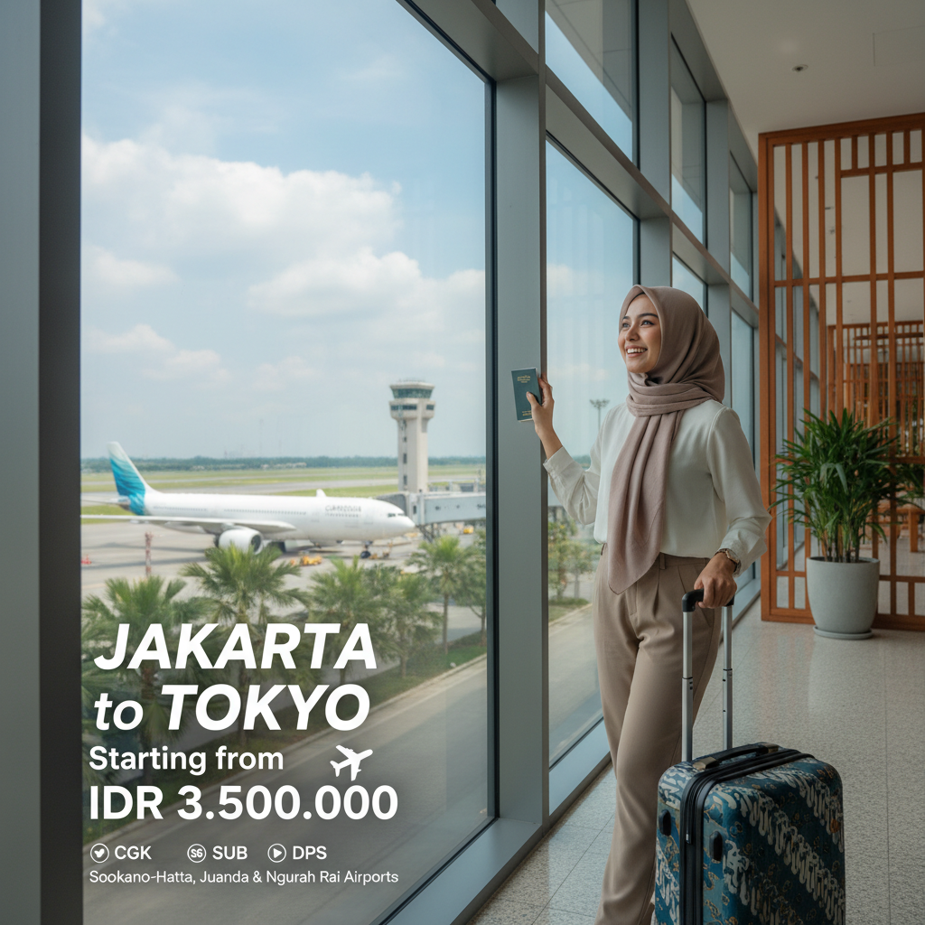 Tiket Pesawat Jakarta ke Tokyo — Jadwal, Maskapai, Harga IDR | 2026