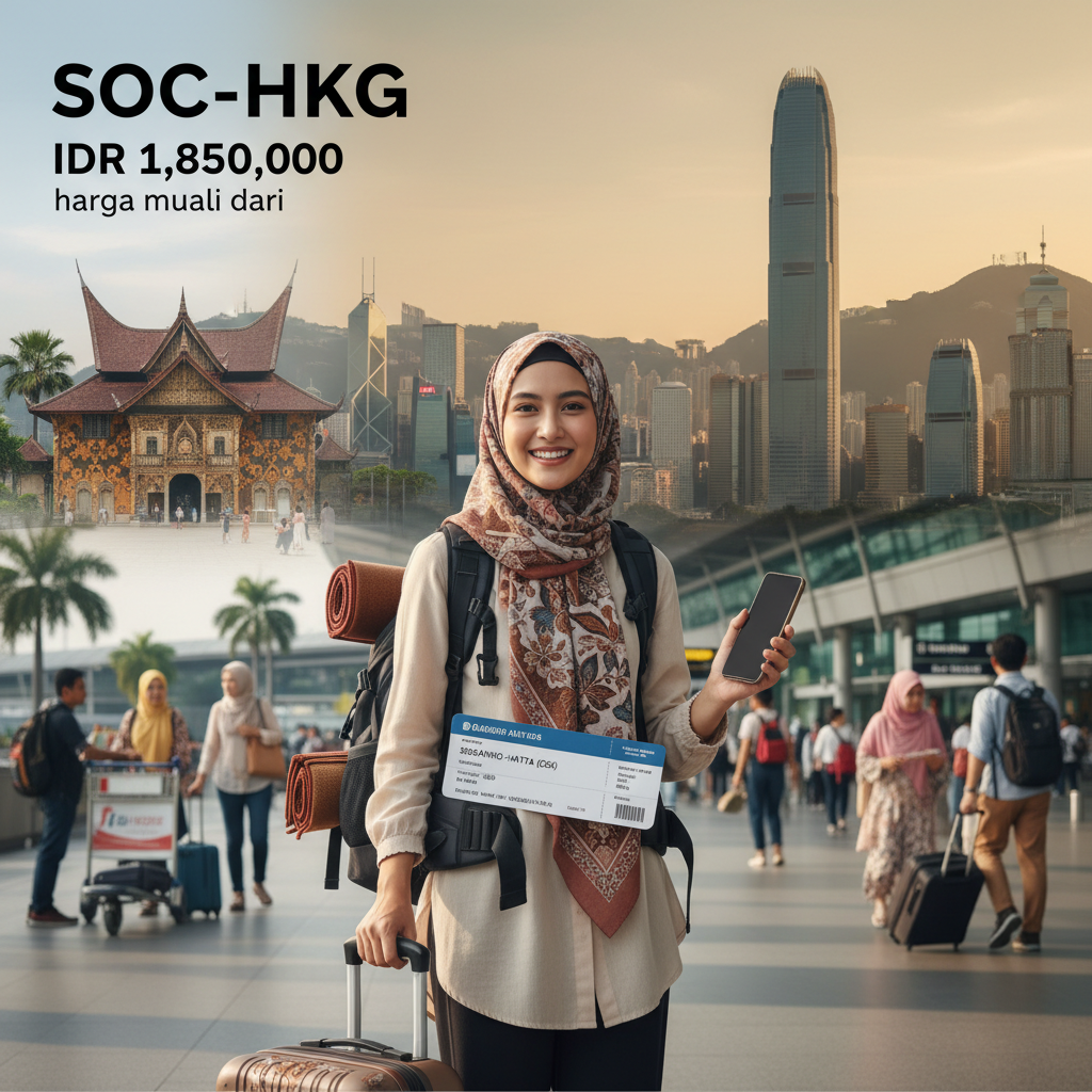 Tiket Pesawat Solo (SOC) ke Hong Kong (HKG) — Jadwal, Harga IDR, Maskapai PMI | 2026