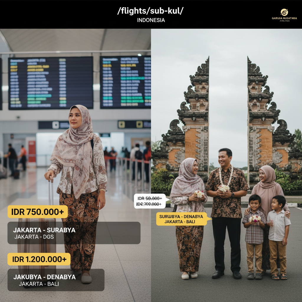 Tiket Pesawat Surabaya (SUB) ke Kuala Lumpur (KUL) — Jadwal, Harga IDR, Maskapai PMI | 2026
