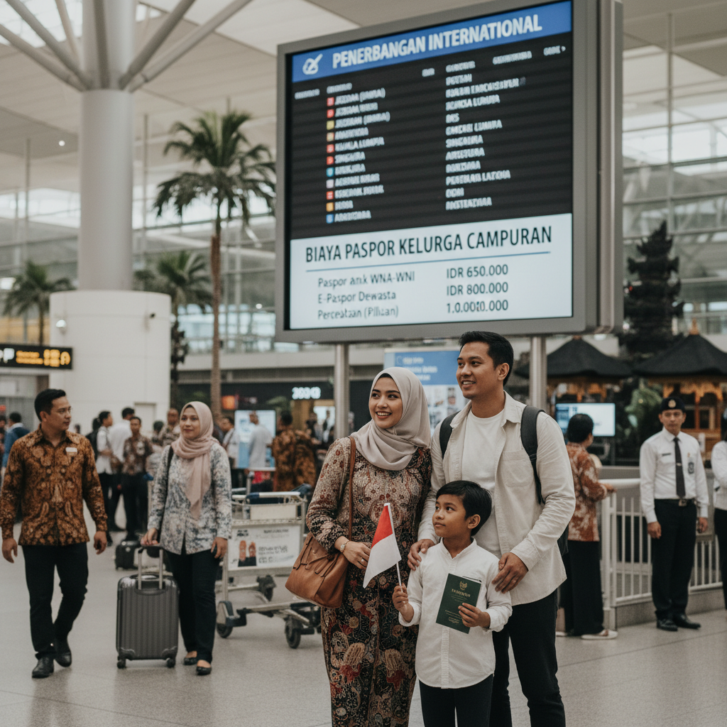 Child Passport for Mixed WNI-WNA Parents: 5-Scenario Decision Tree + Soetta Immigration Procedure 2026