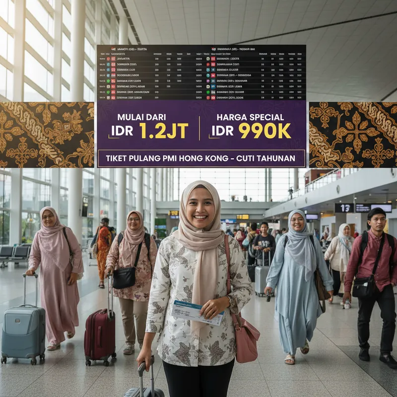 Tiket Pulang PMI Hong Kong: Cuti Tahunan, Majikan Bayar Tidak
