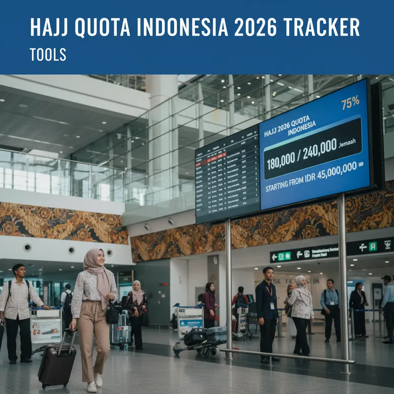 Tracker Kuota Haji Indonesia 2026: 34 Provinsi, 13 Embarkasi