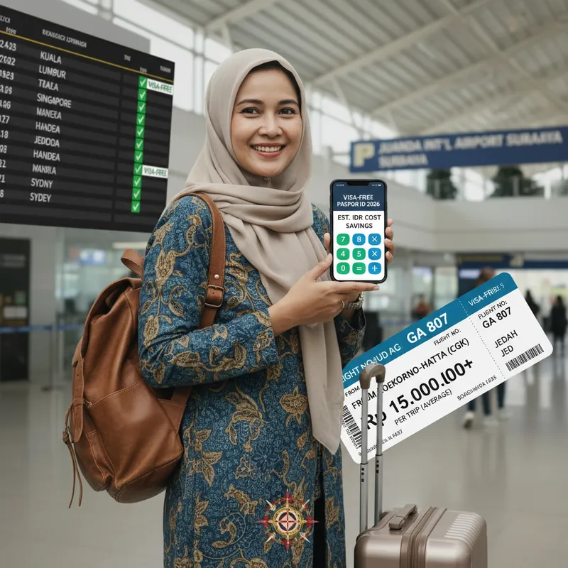 Matrix Visa-Free Paspor Indonesia 2026: 76 Negara Lengkap