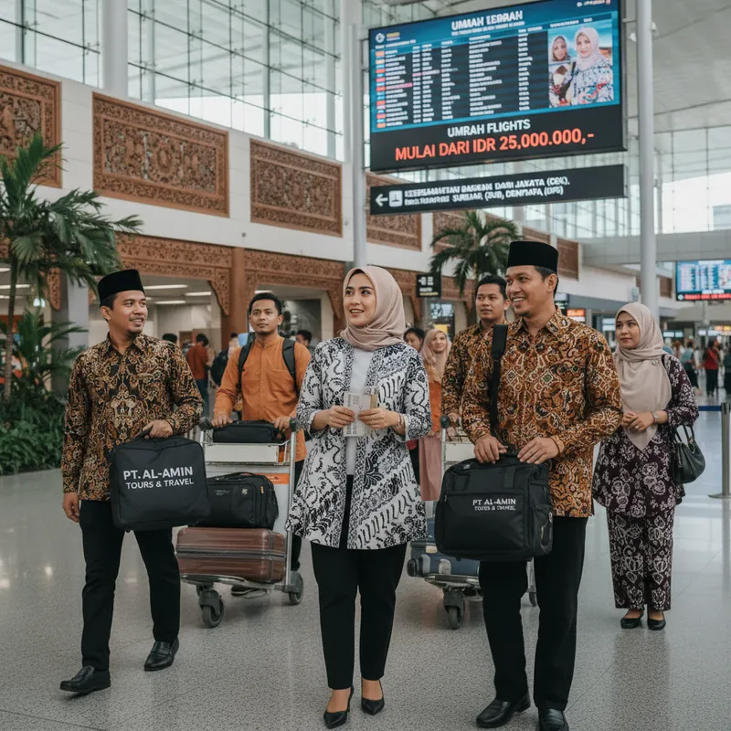 Umroh dari Makassar (UPG), Medan (KNO)
