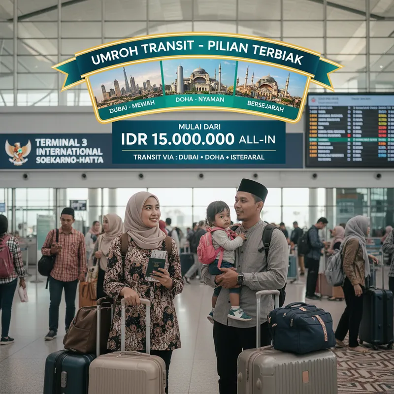Umroh Transit Dubai vs Doha vs Istanbul 2026: Hitungan Rupiah